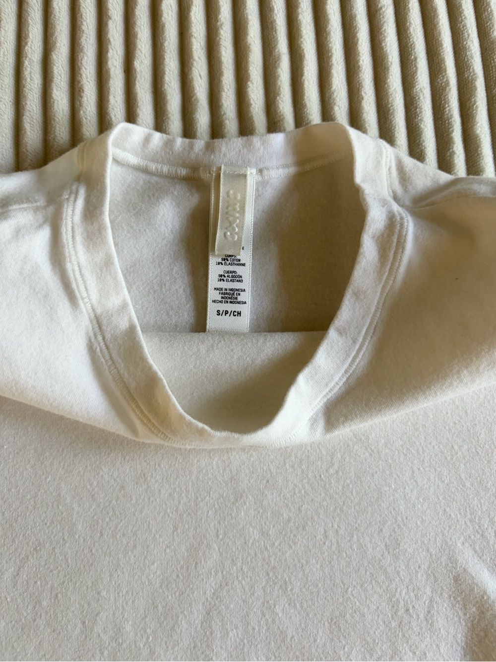 SKIMS Cotton Jersey T-Shirt Bone White Size S
